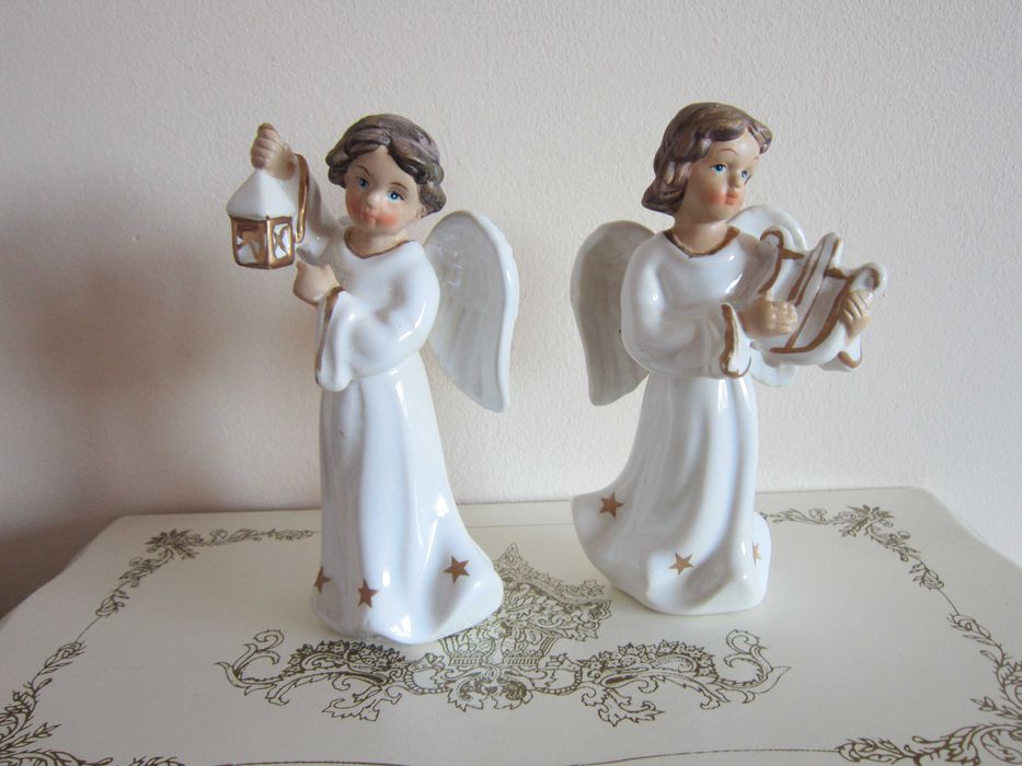 cadou Craciun Ingeri cu ochii albastrii Germania 1980