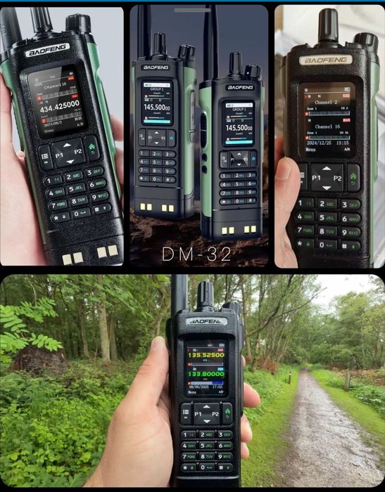 Baofeng DM-32 10W / UV-5R 8W + Baterie 3800mAh NOU Type-C!
