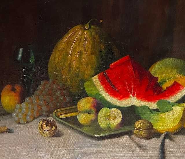 "Natura moarta" Tablou F VECHI, ulei/pz/c, 75x57cm+R - NANDORY SANDOR