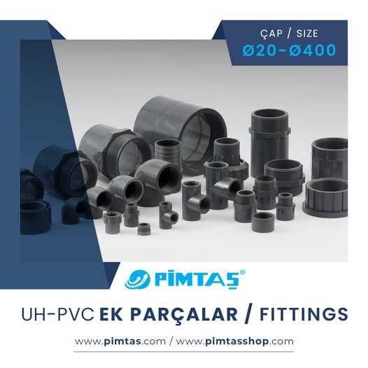 Трубы, фитинги и арматура ПВХ PVC-U, Pimtaş , для Бассейнов
