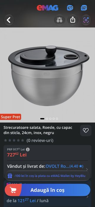Bol salata Rosle 24cm