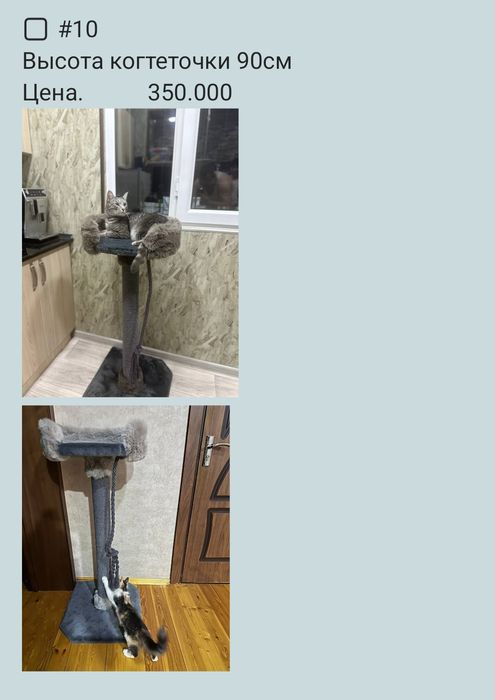 Когтеточка для кошек 90см Высота в наличии.