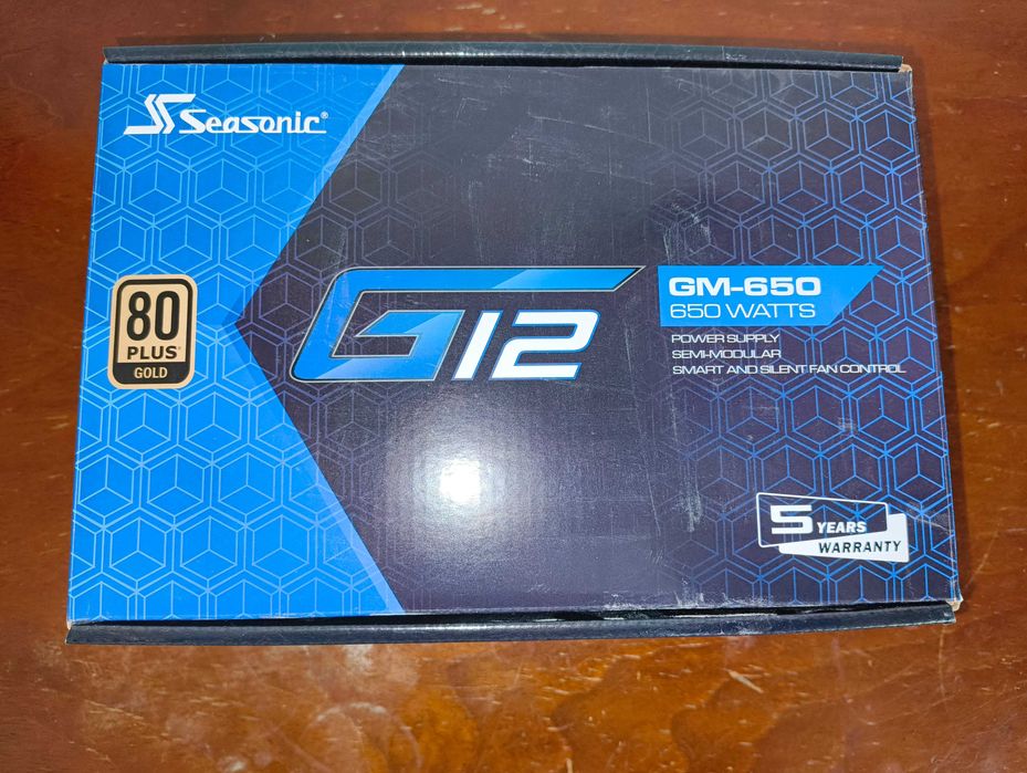 Sursa Seasonic G12 GM-650 2024, 80+ Gold, 650W