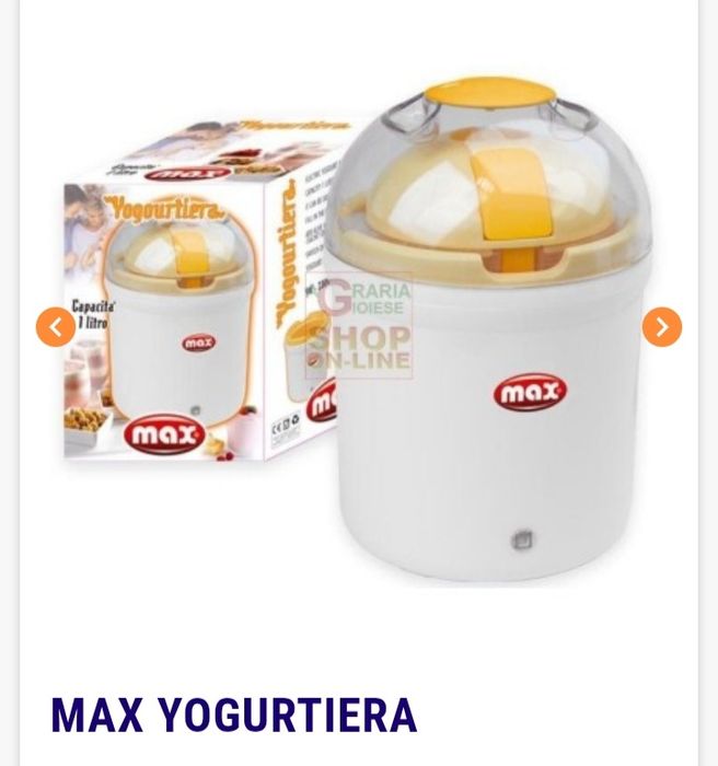 Aparat de făcut iaurt MAX Yogourtiera, 1L, NOU în cutie.Profesional