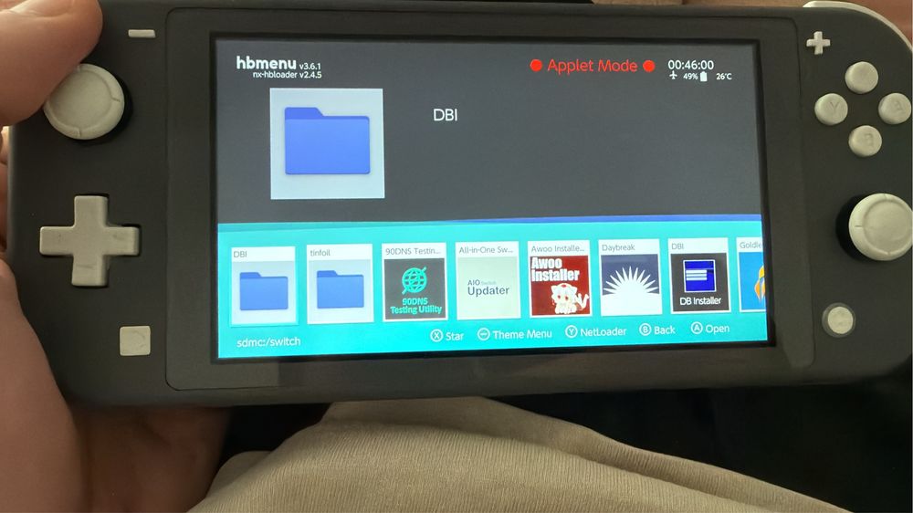 Nintendo switch lite modat