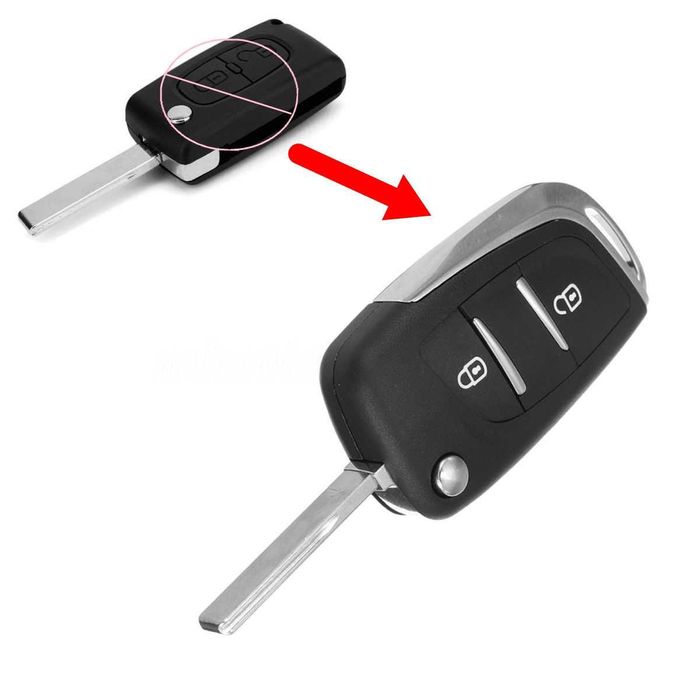 Контактен ключ с дистанционно за Peugeot, Citroen, DS