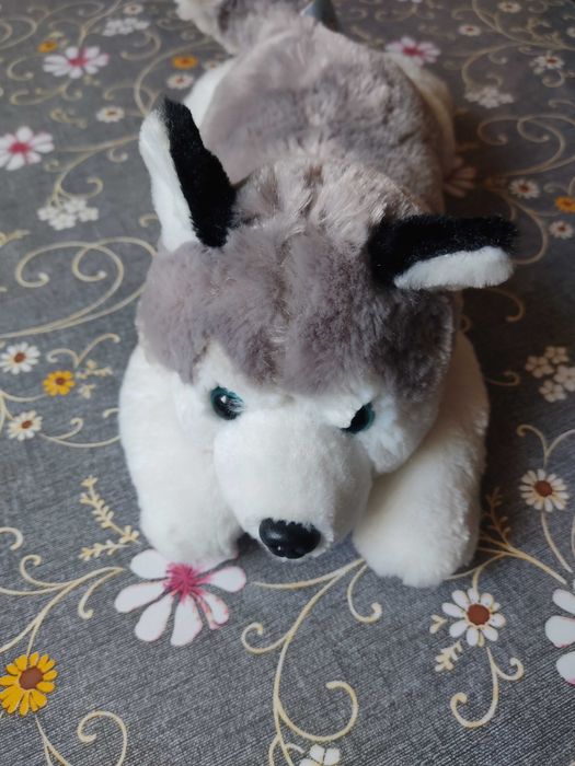 Милый щенок Хаски (мягкая игрушка)