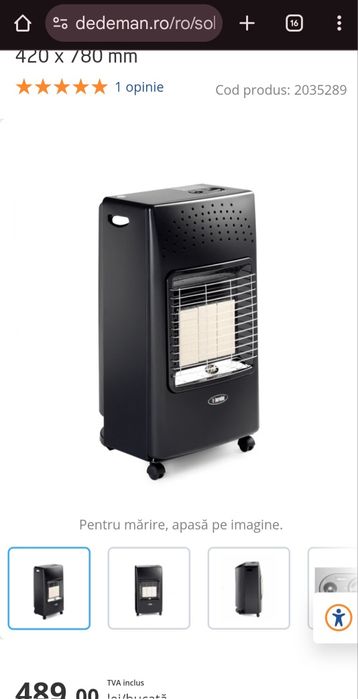 400 ron Soba pe gaz Bartollini