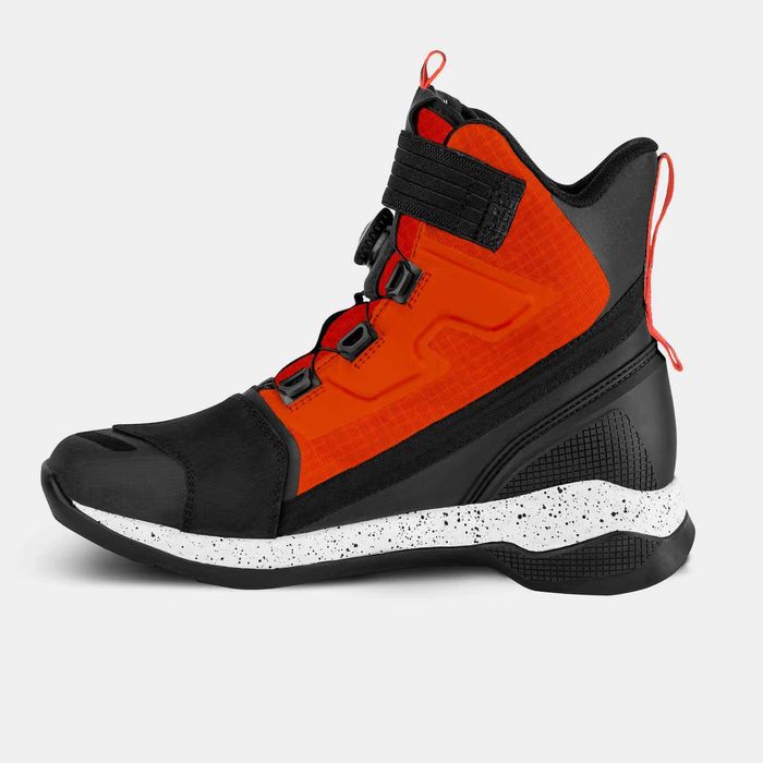 Мото боти обувки ботуши SHIMA TAKESHI Red Fluo/Black/White
