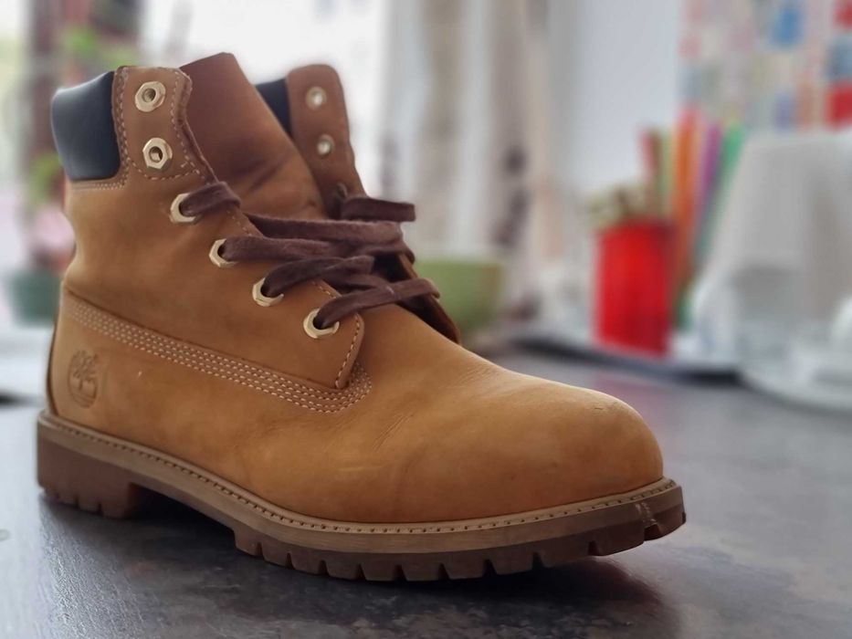 Ghete Timberland crem