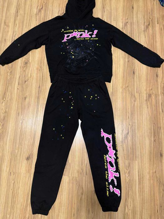 НОВ sp5der p*nk tracksuit екип