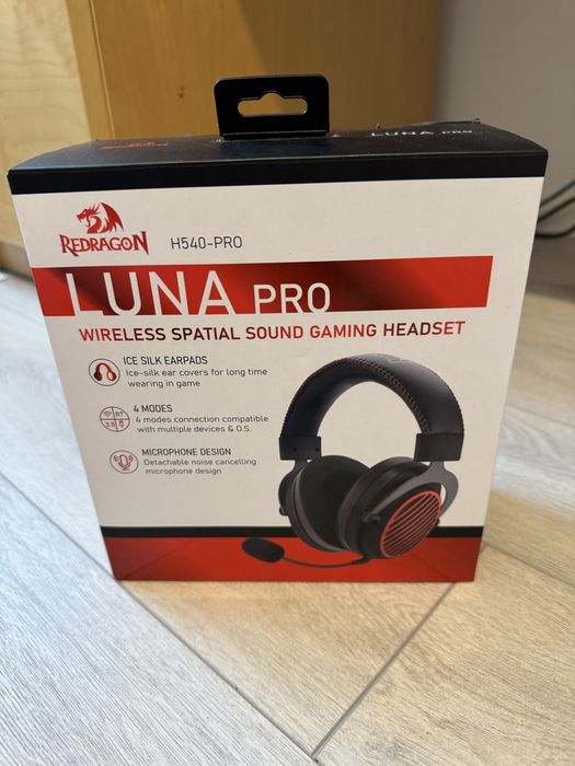 Casti bluetooth redragon luna pro negre