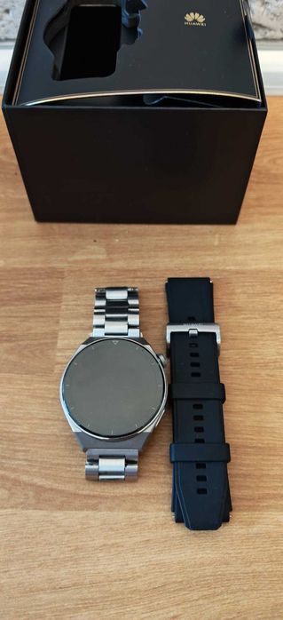 Huawei Watch GT 3 Pro - Curea Metalică + Silicon Titan si Safir