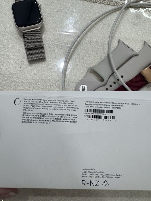 Apple watch series 9, 100% аккумулятор