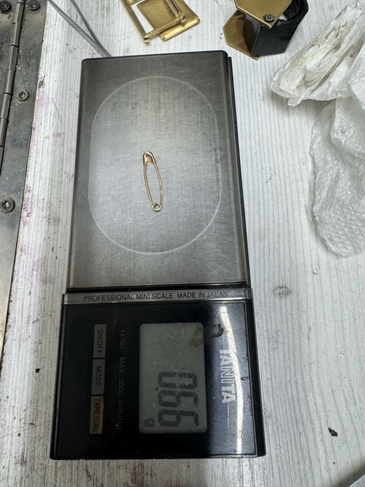 585 Булавка золотая