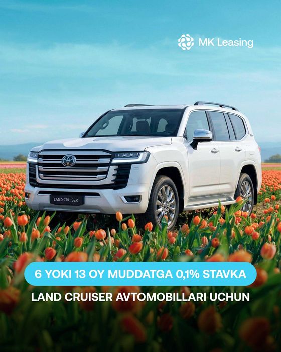 Toyota: 0,1% yillik stavka bilan maxsus taklif!