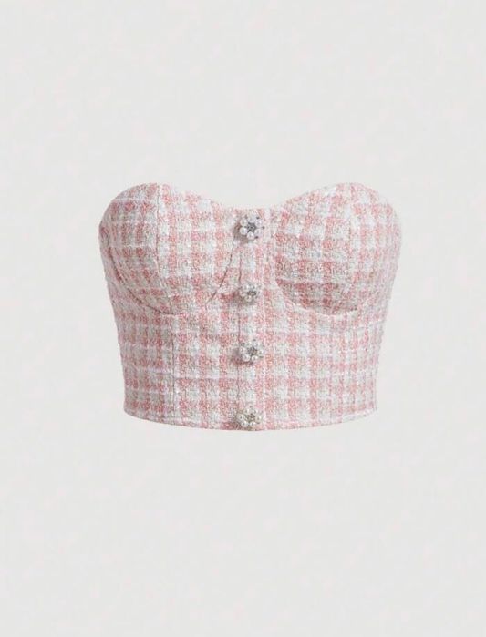 Нов Топ от туид размер XS shein