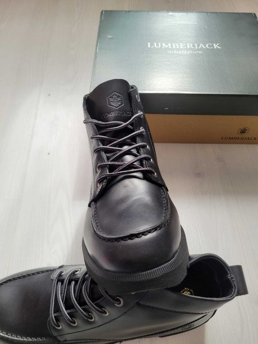 Vand Ghete de piele Lumberjack Joel, Negru, Nr. 44, Nou, Pret 299 Lei