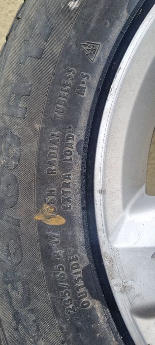 4 roti  VW Touareg 5x130 R 17 cu anvelope de iarnă