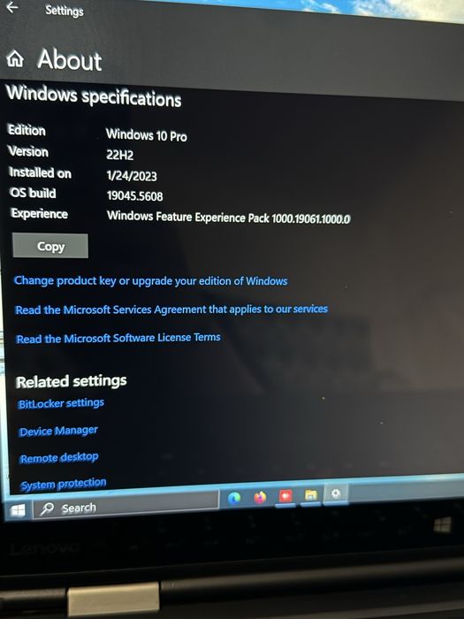 Laptop lenovo X1 Yoga