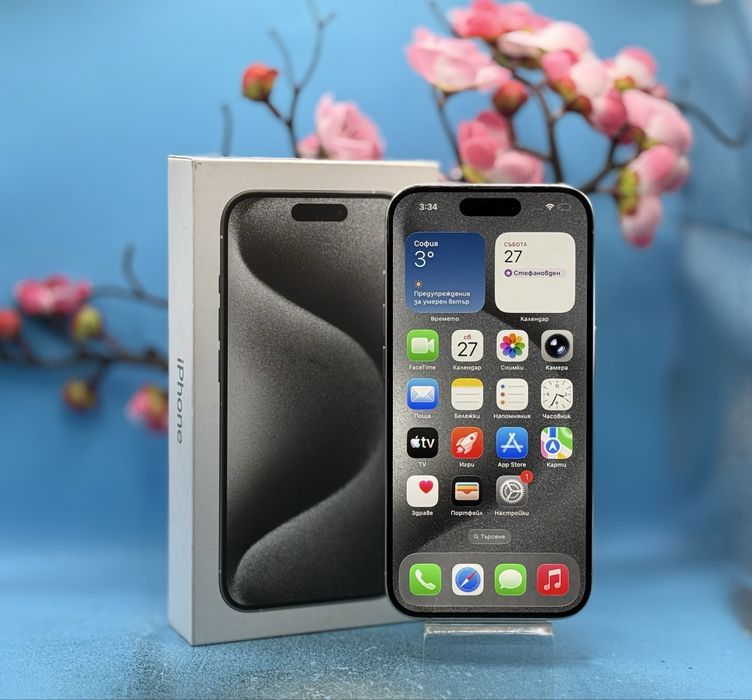 Apple iPhone 15 Pro, 128GB, 5G, White Titanium