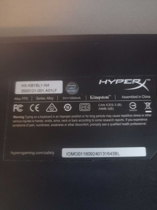 Геймърска клавиатура  HyperX  Pro