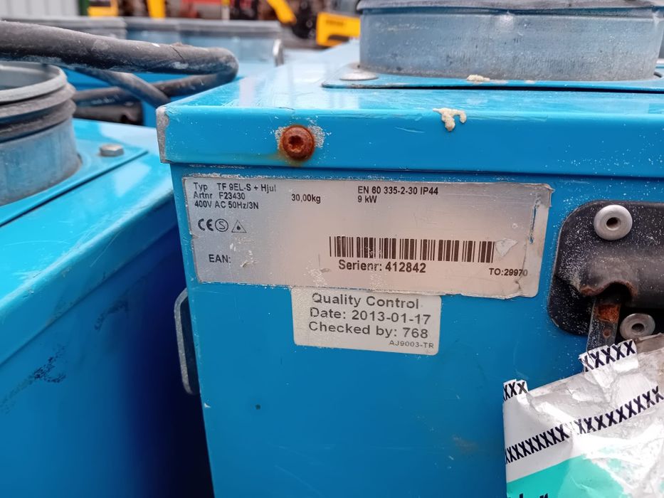 Aeroterme profesionale marca ElBorjo cu agent termic