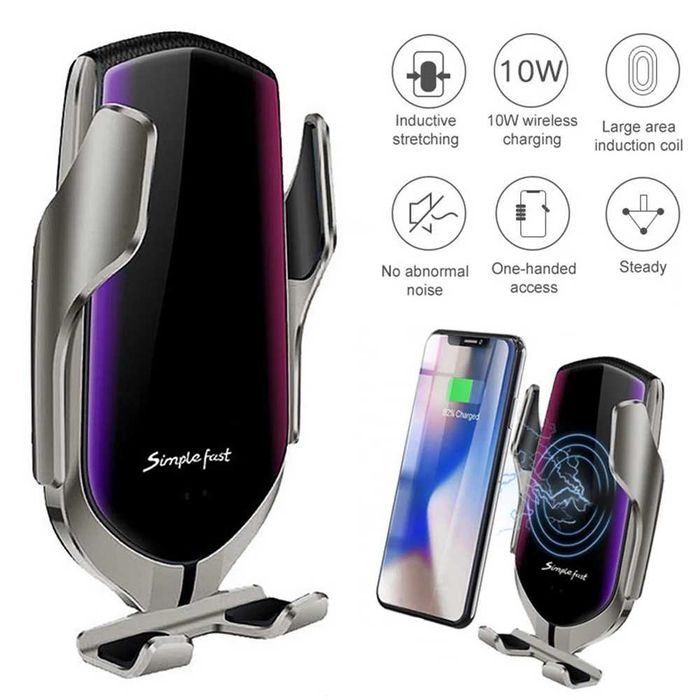 Стойка за телефон с безжично зареждане и сензор Digital One SP00377 R1