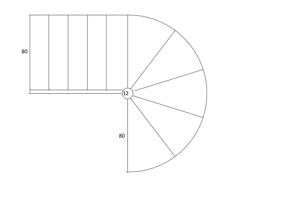 Вита стълба / Външно стълбище - стомана и бетон