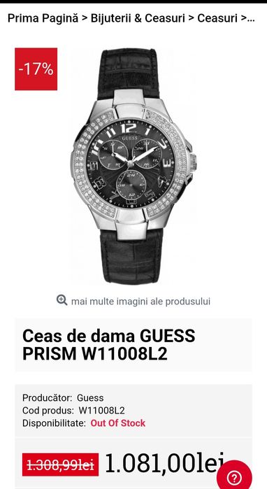 Ceas femei Guess neutilizat
