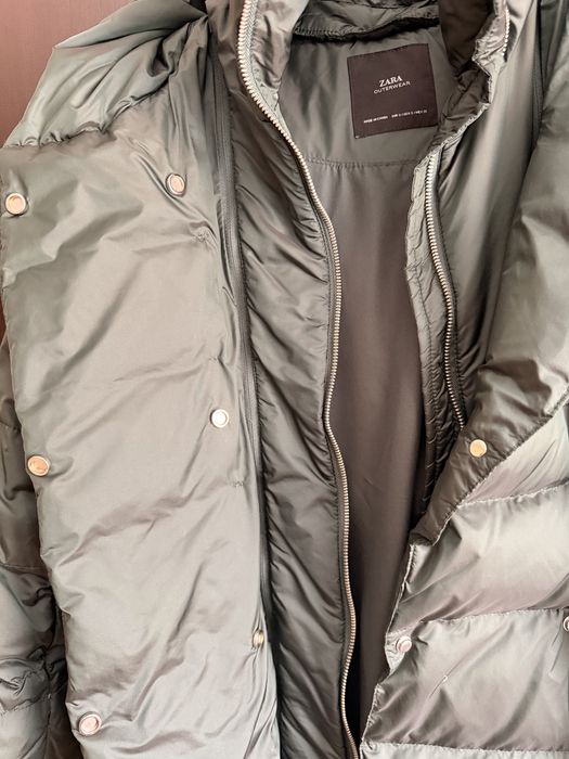 Зимно яке с естествен пух ZARA