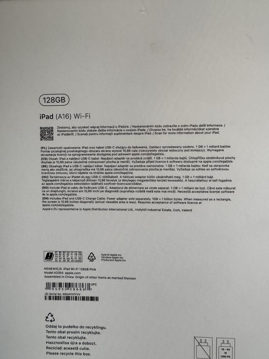 Apple ipad A16 11” 128gb розов ГАРАНЦИЯ