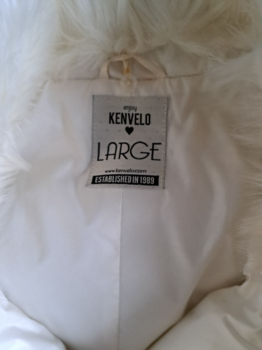 Бяло зимно яке Kenvelo