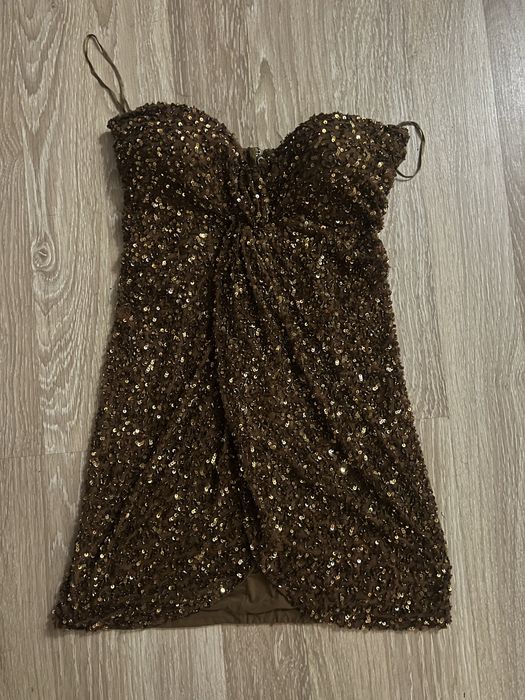 Бутикова Официална рокля с пайети Retrofete