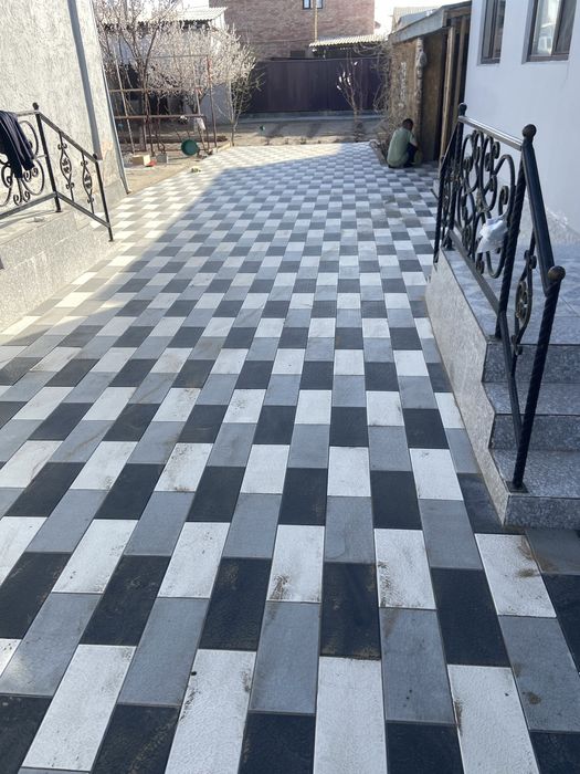 Укладка брусчатка