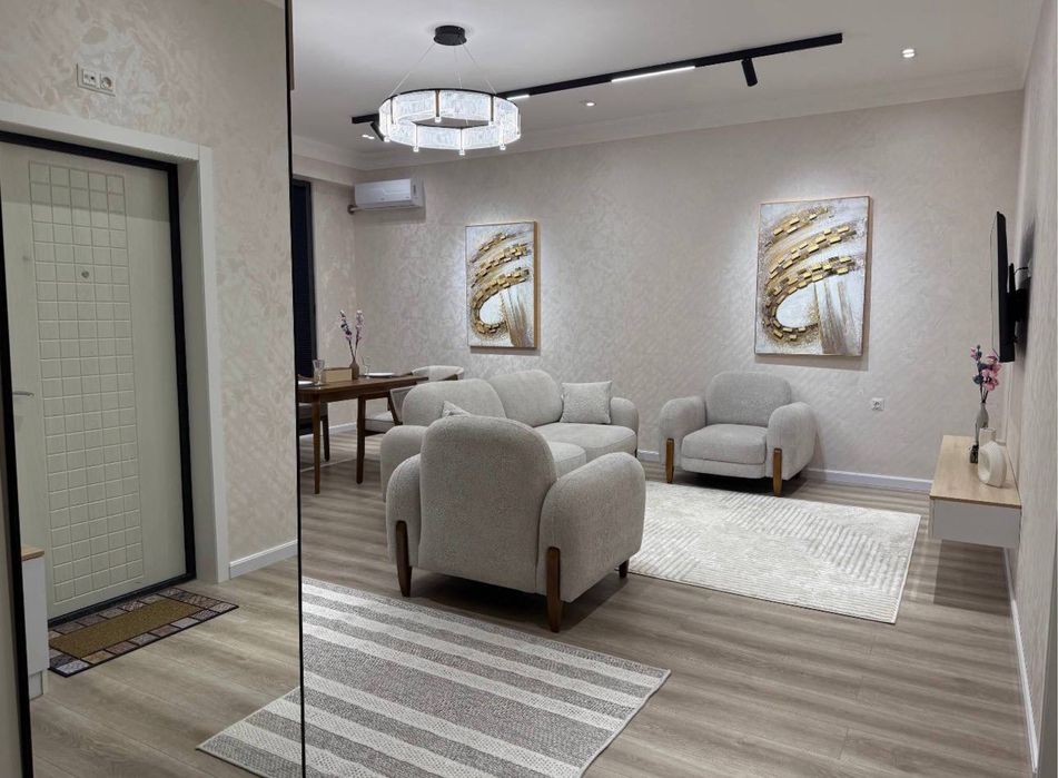 2 комнатная  Новостройка 53м² Яккасарай Пирамит Тавер, Бобура