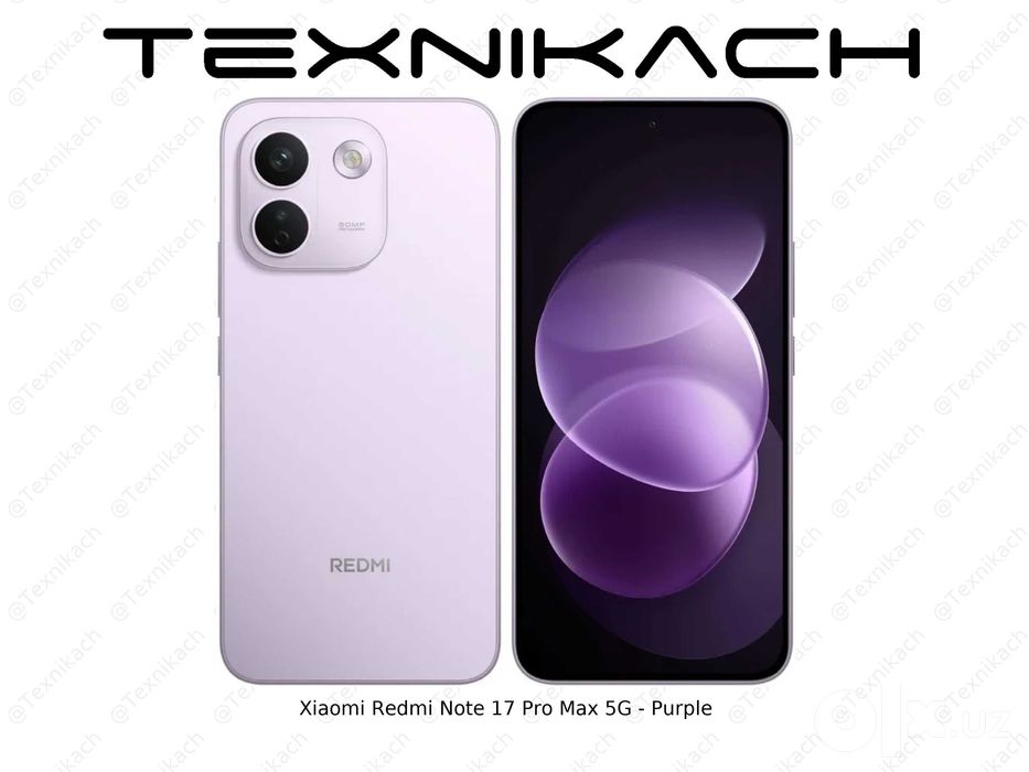 Xiaomi Redmi Note 17 Pro Max 5G • Yetkazib berish • Tekshirib to‘lash