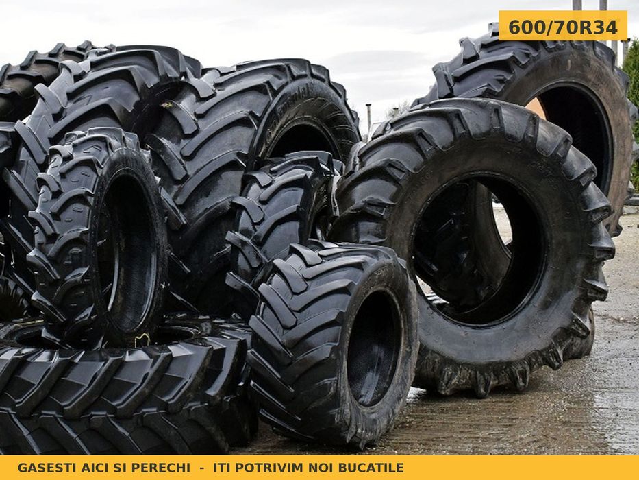 Anvelope Cauciucuri 600/70R34 600/70 R34 600/70-34 6007034 Bridgestone Tractor Punte Spate Utilaje Agricole SH Second Hand SECOND HAND Garantie 1 An