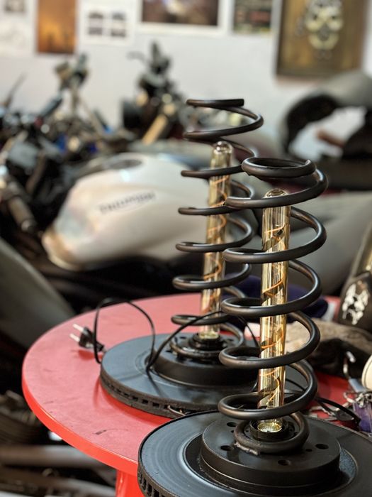 Lampa handmade mechanic