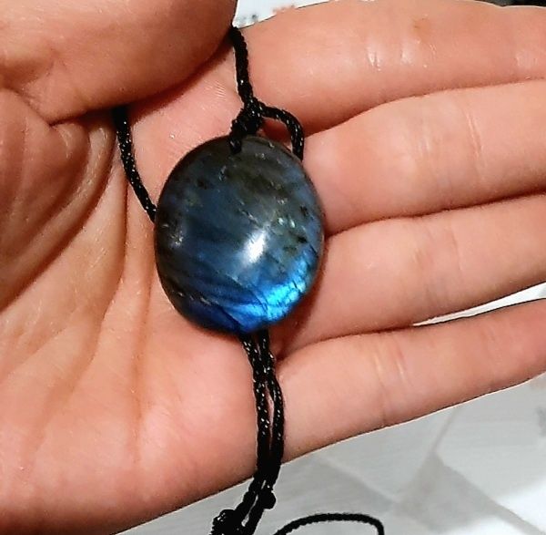 Pandantiv argint meteorit campo del Cielo si pandantiv labradorit