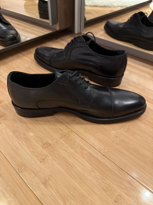 Pantofi negri eleganti cu siret superbi John Bakery Italia