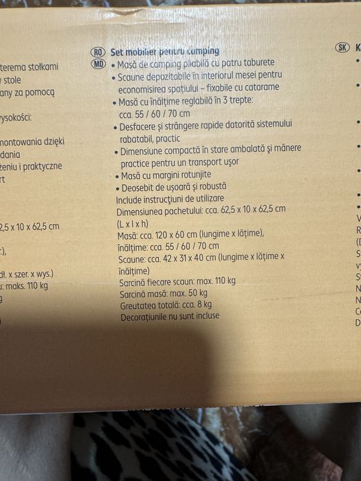 Set masa scaune camping