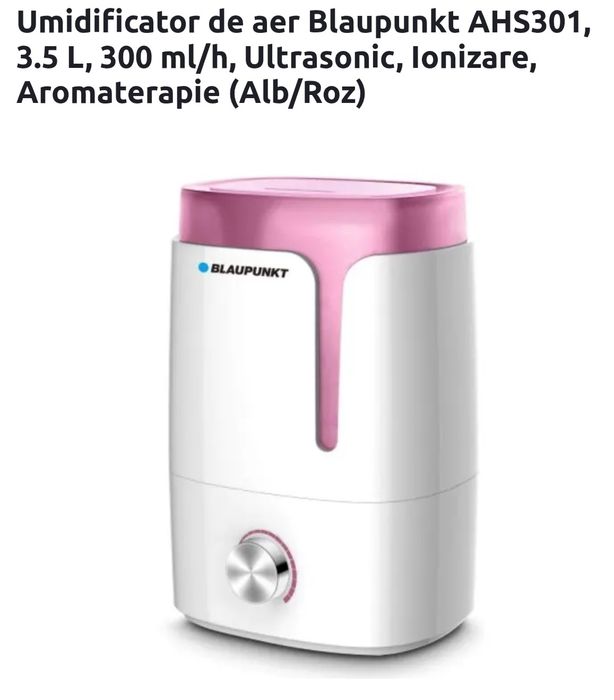 Umidificator de aer Blaupunkt AHS301, 3.5 L, 300