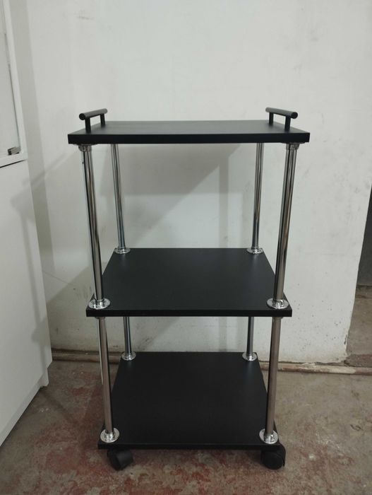 Тумбочка этажерка тележка каталка на роликах для салона красоты и косм