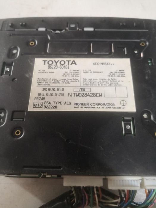 Casetofon Toyota Land Cruiser (Lj12_, Kzj12_, Trj12_, Kdj12_, Grj12_) [ 20 Oem 8612060461