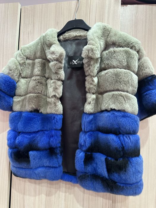 Детско късо палто-естествен косъм от чинчила