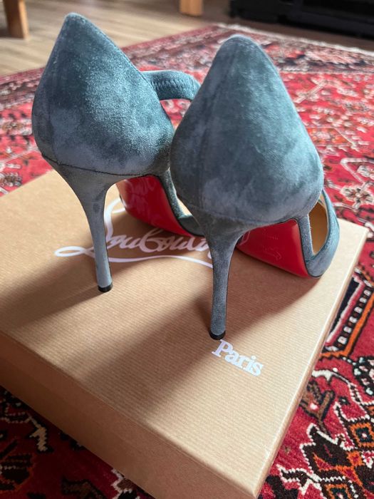 Christian Louboutin Decalcoco 100, велур, номер 40, оригинални, с кутия