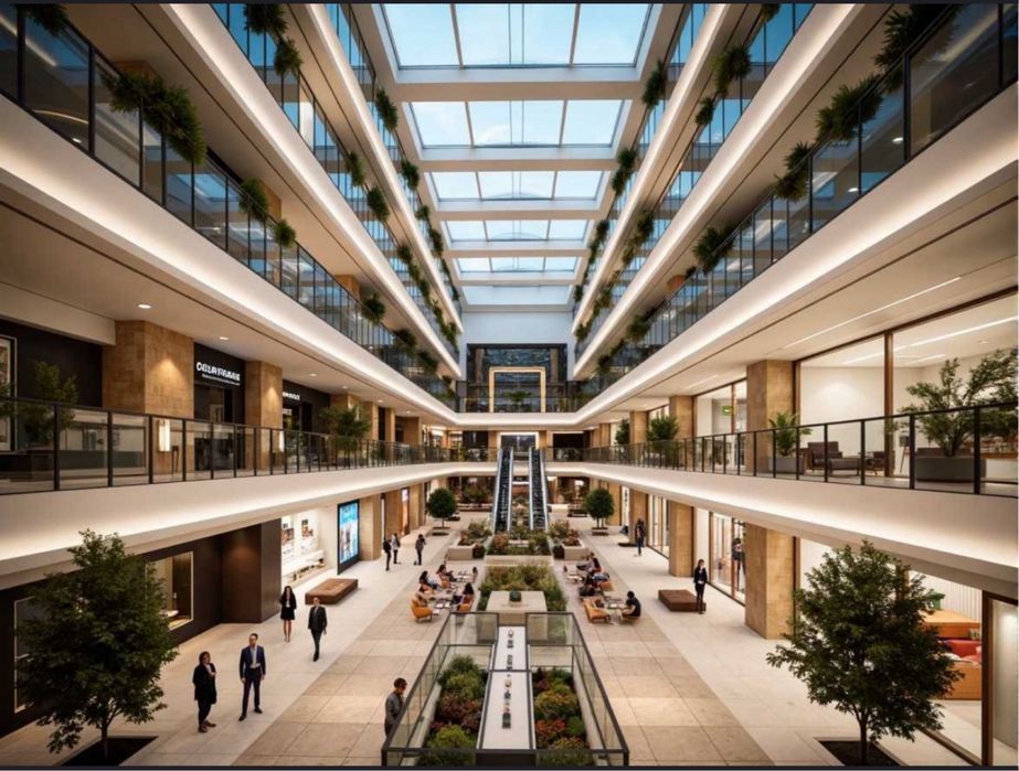 Сдается премиум нежилое помещения в Piramit Mall 148 квадратных 2-Этаж