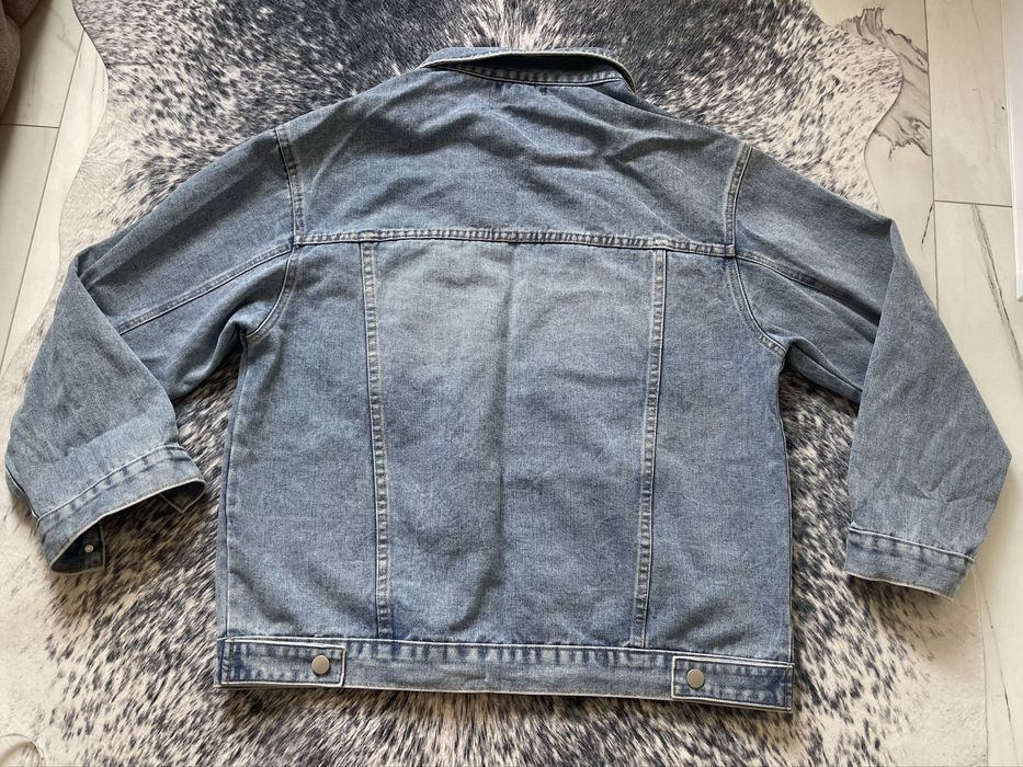 Дънково яке с перли и камъни