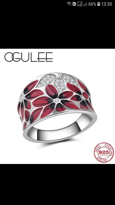 Женский серебрянный комплект